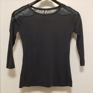 Girls lace top, long sleeve tshirt